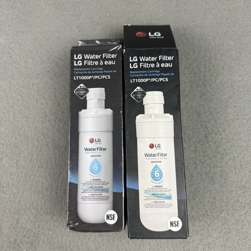 Genuine LG Water Filter Replacement Cartridge LT1000P/PC/PCS - New 2 Sealed Pack